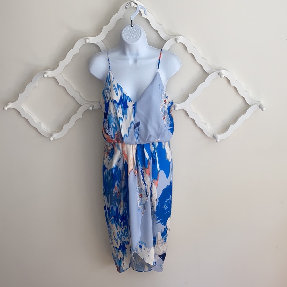 Chelsea28 Print Faux Wrap Dress